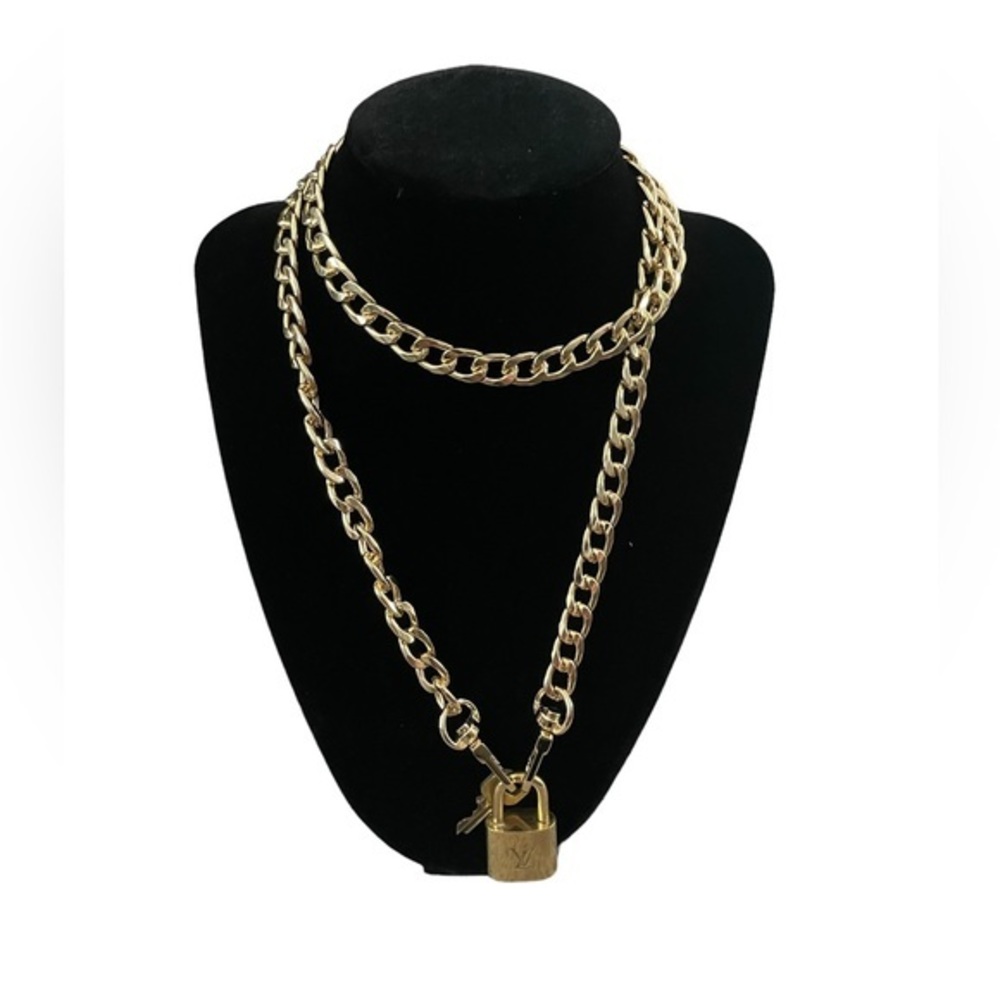 Authentic‎ Louis Vuitton Lock & Key on Non-Branded Necklace